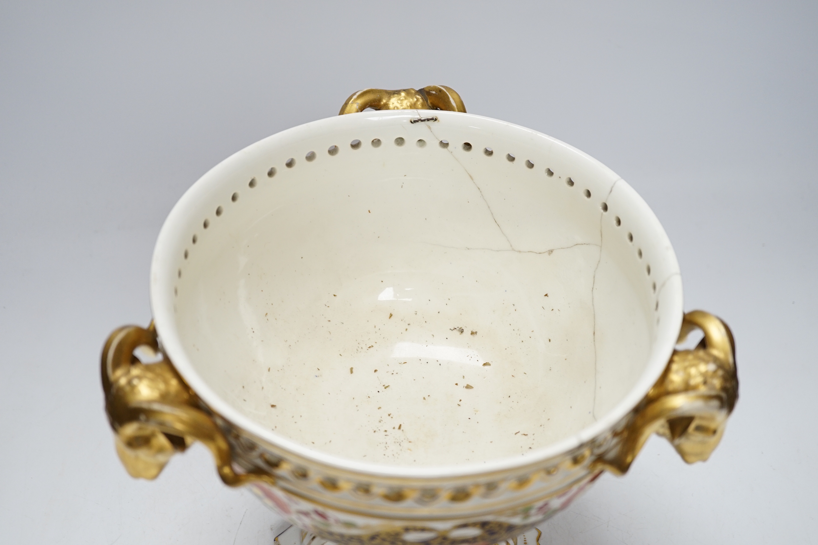 A Crown Derby Imari pattern pot pourri, 30cm